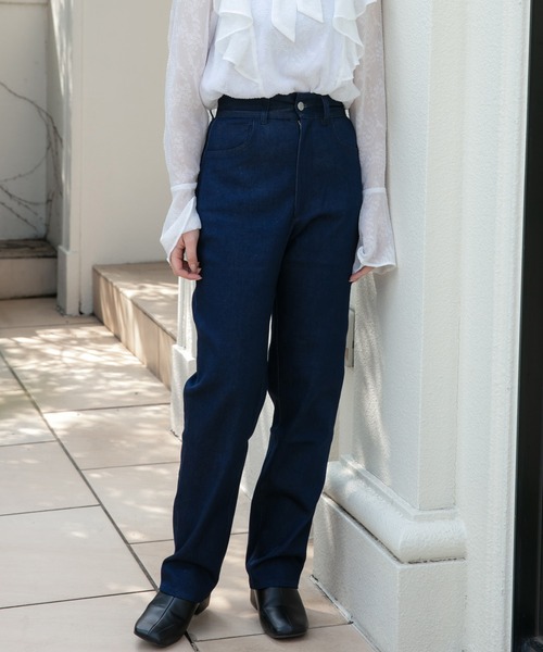 ANDGEEBEE（アンジービー）の「レースアップデニムパンツ（デニムパンツ・レディース・インディゴブルー/ブラック・MEDIUM）」の10枚目の写真