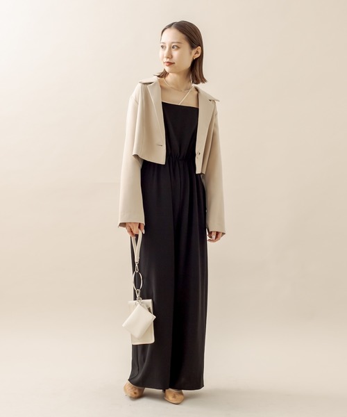 mline（エムライン）の「[mline] セットUPショートジャケット（テーラードジャケット・レディース・ブラック/ベージュ/オフホワイト・FREE）」の18枚目の写真