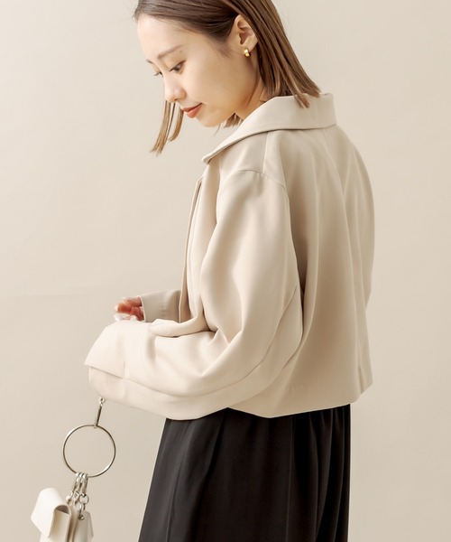 mline（エムライン）の「[mline] セットUPショートジャケット（テーラードジャケット・レディース・ブラック/ベージュ/オフホワイト・FREE）」の19枚目の写真