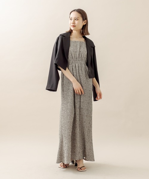 mline（エムライン）の「[mline] セットUPショートジャケット（テーラードジャケット・レディース・ブラック/ベージュ/オフホワイト・FREE）」の7枚目の写真