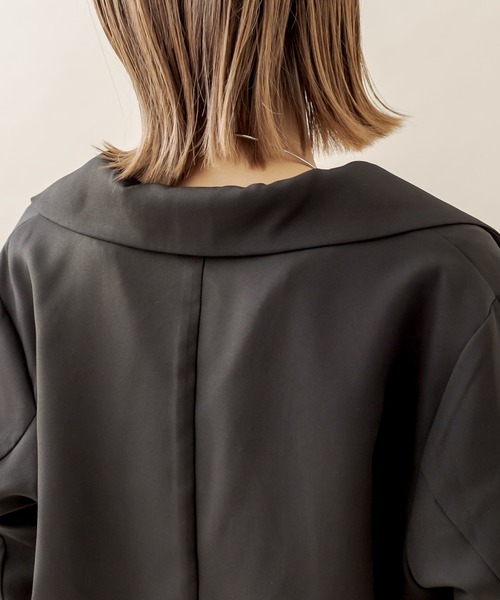 mline（エムライン）の「[mline] セットUPショートジャケット（テーラードジャケット・レディース・ブラック/ベージュ/オフホワイト・FREE）」の9枚目の写真