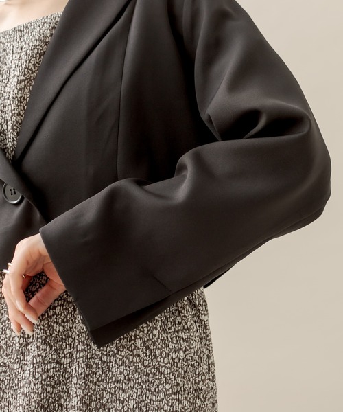 mline（エムライン）の「[mline] セットUPショートジャケット（テーラードジャケット・レディース・ブラック/ベージュ/オフホワイト・FREE）」の11枚目の写真