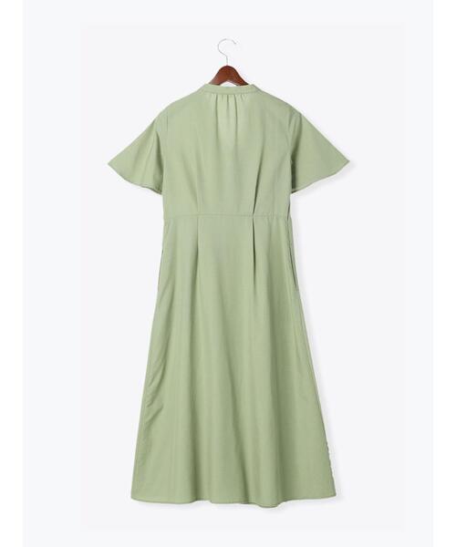 Te chichi（テチチ）の「リネン混フレアスリーブワンピース（ワンピース・レディース・ブラック/ブラウン/グリーン・ﾌﾘ-）」の22枚目の写真
