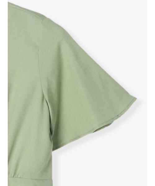 Te chichi（テチチ）の「リネン混フレアスリーブワンピース（ワンピース・レディース・ブラック/ブラウン/グリーン・ﾌﾘ-）」の20枚目の写真