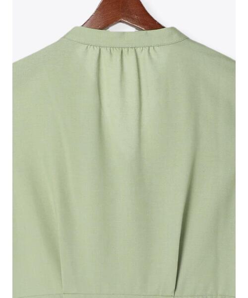 Te chichi（テチチ）の「リネン混フレアスリーブワンピース（ワンピース・レディース・ブラック/ブラウン/グリーン・ﾌﾘ-）」の18枚目の写真