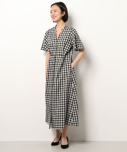 Te chichi（テチチ）の「リネン混フレアスリーブワンピース（ワンピース・レディース・ブラック/ブラウン/グリーン・ﾌﾘ-）」の14枚目の写真