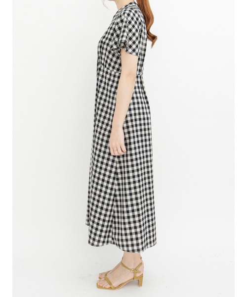 Te chichi（テチチ）の「リネン混フレアスリーブワンピース（ワンピース・レディース・ブラック/ブラウン/グリーン・ﾌﾘ-）」の7枚目の写真