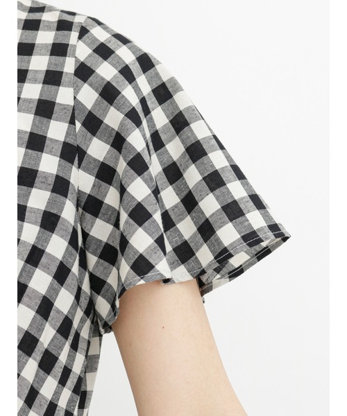 Te chichi（テチチ）の「リネン混フレアスリーブワンピース（ワンピース・レディース・ブラック/ブラウン/グリーン・ﾌﾘ-）」の11枚目の写真