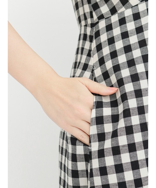 Te chichi（テチチ）の「リネン混フレアスリーブワンピース（ワンピース・レディース・ブラック/ブラウン/グリーン・ﾌﾘ-）」の12枚目の写真