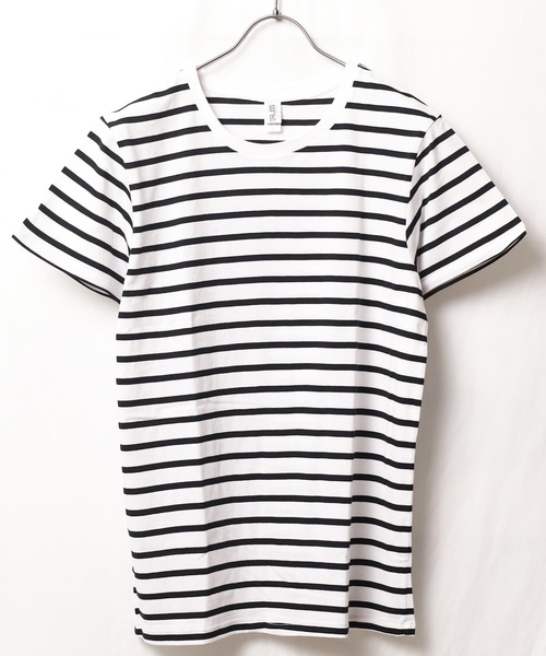 INNOCENT（イノセント）の「『ナローボーダー』 Tシャツ【W】【it】【FE】（Tシャツ/カットソー・レディース・ホワイト×ブラック/ホワイト×ネイビー・LARGE/X-LARGE）」の2枚目の写真