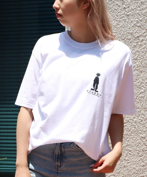 STUUSY ZOZO Tシャツ STUSSY◇80s/zulu mask/Tシャツ/M/コットン/BLU// : セカンド