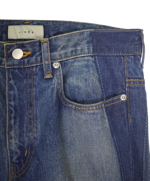 JIEDA(ジエダ)の「USED FLARE PANTS(デニムパンツ・メンズ・ブラック/インディゴブルー・1/2)」の4枚目の写真