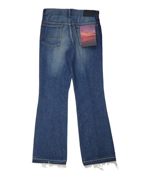 JIEDA(ジエダ)の「USED FLARE PANTS(デニムパンツ・メンズ・ブラック/インディゴブルー・1/2)」の7枚目の写真