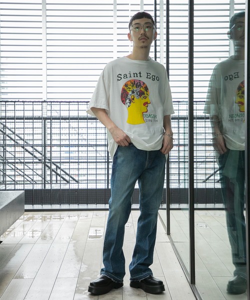 JIEDA(ジエダ)の「USED FLARE PANTS(デニムパンツ・メンズ・ブラック/インディゴブルー・1/2)」の15枚目の写真