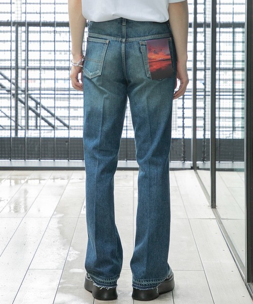 JIEDA(ジエダ)の「USED FLARE PANTS(デニムパンツ・メンズ・ブラック/インディゴブルー・1/2)」の18枚目の写真