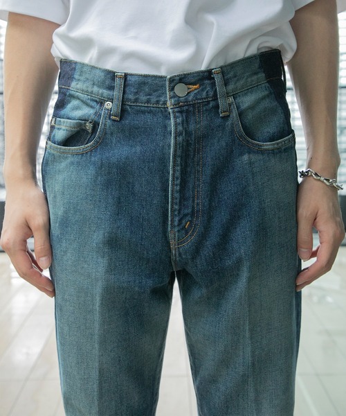 JIEDA(ジエダ)の「USED FLARE PANTS(デニムパンツ・メンズ・ブラック/インディゴブルー・1/2)」の19枚目の写真