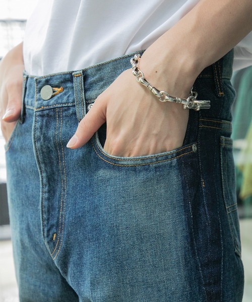 JIEDA(ジエダ)の「USED FLARE PANTS(デニムパンツ・メンズ・ブラック/インディゴブルー・1/2)」の20枚目の写真