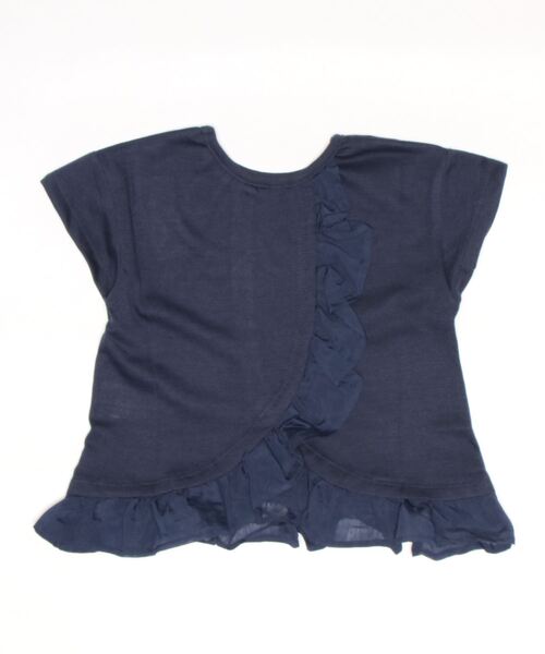 ikka（イッカ）の「【キッズ】前後2WAYシアーフリルTシャツ（100~160cm）（Tシャツ/カットソー・キッズ・ネイビー/オフホワイト/ピンク・100/110/120/130/140/150/160）」の14枚目の写真