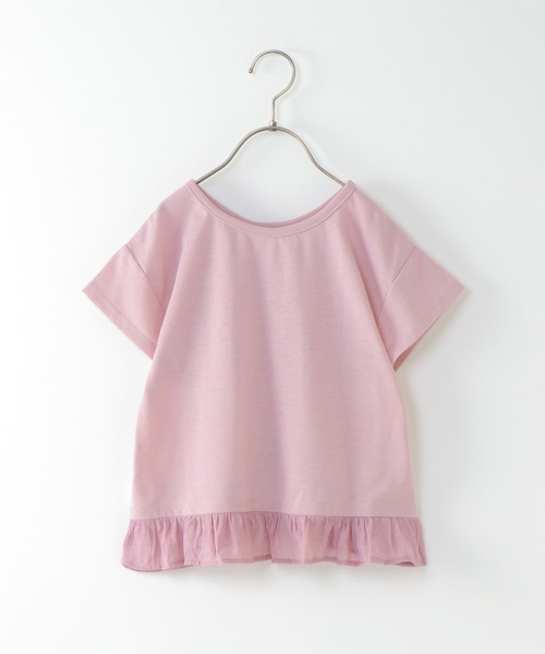 ikka（イッカ）の「【キッズ】前後2WAYシアーフリルTシャツ（100~160cm）（Tシャツ/カットソー・キッズ・ネイビー/オフホワイト/ピンク・100/110/120/130/140/150/160）」の11枚目の写真