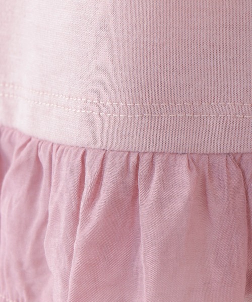 ikka（イッカ）の「【キッズ】前後2WAYシアーフリルTシャツ（100~160cm）（Tシャツ/カットソー・キッズ・ネイビー/オフホワイト/ピンク・100/110/120/130/140/150/160）」の10枚目の写真