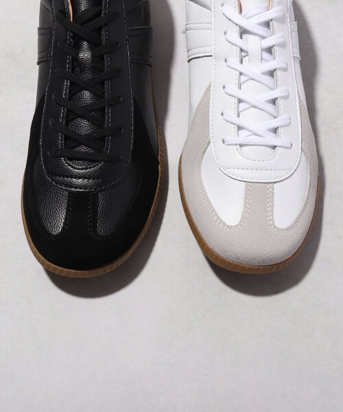 GERMAN TRAINER（ジャーマントレーナー）の「◆GERMAN TRAINER 別注レザースニーカー（スニーカー・メンズ・ホワイト/ブラック・50/70/60）」の22枚目の写真