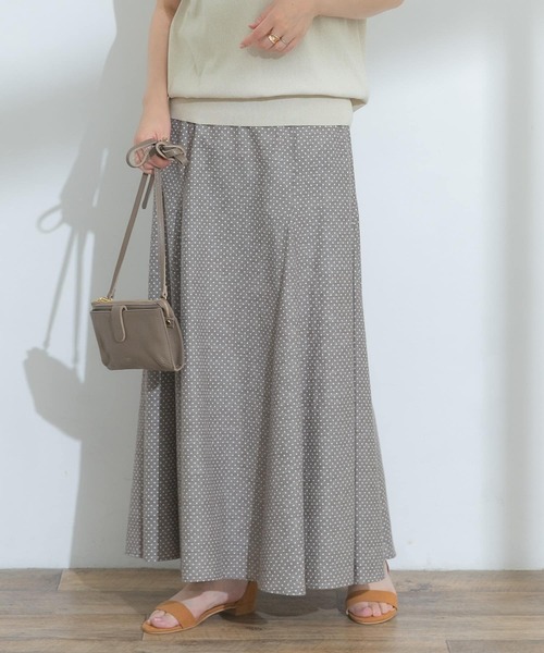 F by ROSSO（エフバイロッソ）の「F by ROSSO　シャンブレードットマーメイドスカート（スカート・レディース・ベージュ/ブラック・36/38）」の9枚目の写真