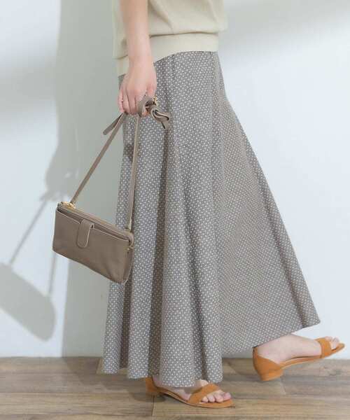 F by ROSSO（エフバイロッソ）の「F by ROSSO　シャンブレードットマーメイドスカート（スカート・レディース・ベージュ/ブラック・36/38）」の10枚目の写真