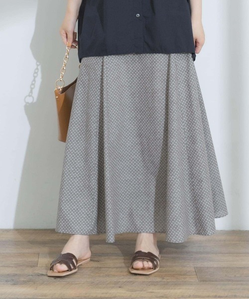 F by ROSSO（エフバイロッソ）の「F by ROSSO　シャンブレードットマーメイドスカート（スカート・レディース・ベージュ/ブラック・36/38）」の14枚目の写真