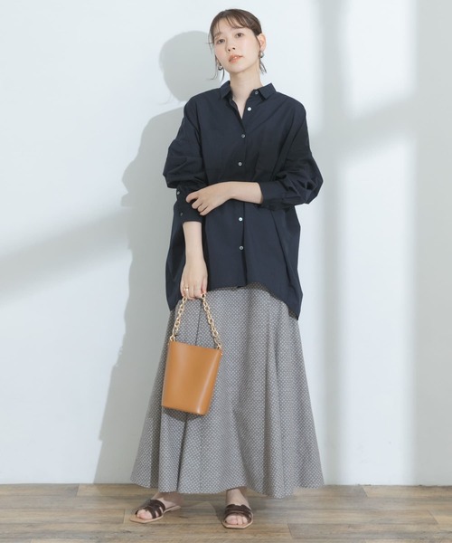 F by ROSSO（エフバイロッソ）の「F by ROSSO　シャンブレードットマーメイドスカート（スカート・レディース・ベージュ/ブラック・36/38）」の19枚目の写真