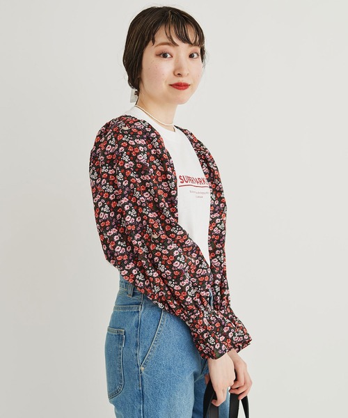 I am I in fact...（アイアムアイインファクト）の「●little dinosaur frill bolero（カーディガン/ボレロ・レディース・パープル/レッド・FREE）」の5枚目の写真