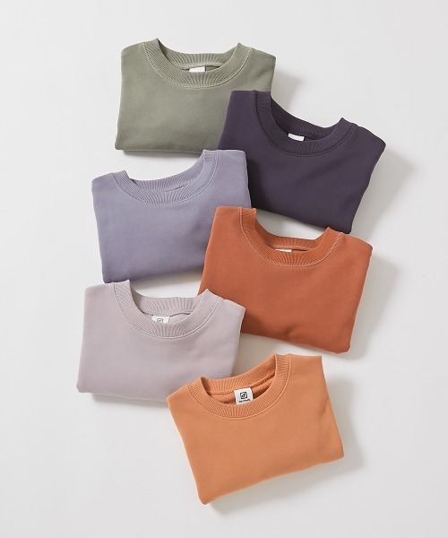 devirock（デビロック）の「無地 スウェットトレーナー（スウェット・キッズ・ライトカーキ/ピンクベージュ/ブルーグレー/ブラック/パープル系その他2/レッド系その他/グレー/パープル系その他/ヘザーチャコール/ダークグリーン/ブラウン系その他/アイボリー/パープル系5/オレンジ系5・120cm/90cm/130cm/140cm/160cm/150cm/110cm/80ｃｍ/100cm）」の17枚目の写真