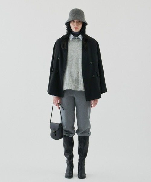 Auntie Rosa Holiday（アンティローザホリデー）の「ダブルブレストオーバージャケット（セットアップ対応）（テーラードジャケット・レディース・ネイビー/ブラック・FREE）」の19枚目の写真