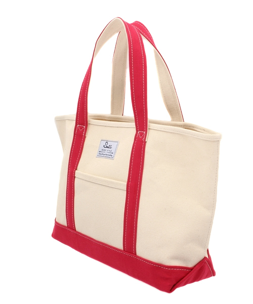 CIAOPANIC（チャオパニック）の「【Ciaopanic】バイカラーBIGトート（トートバッグ・レディース・レッド/ネイビー・FREE）」の4枚目の写真