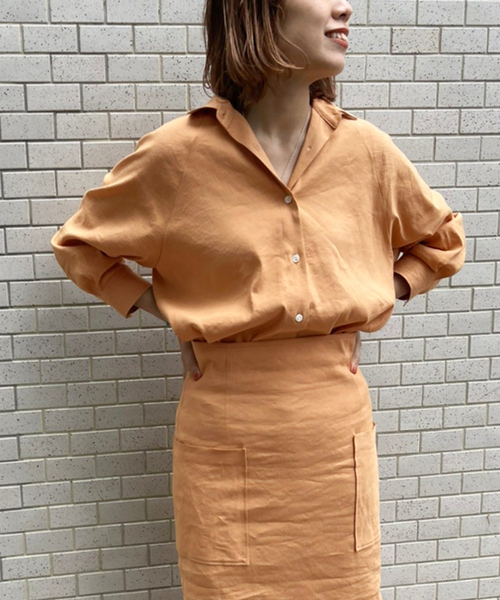 Spick & Span - spick&span 麻ストレッチロングシャツ Spick & Span（スピックアンドスパン）の「麻ストレッチロング