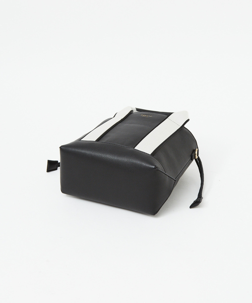 LOWELL things(ロウェル シングス)の「●ドット巾着付2WAYミニトートBAG(トートバッグ・レディース・ブラック/ベージュ/パープル・フリー)」の4枚目の写真