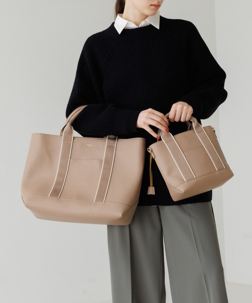 LOWELL things(ロウェル シングス)の「●ドット巾着付2WAYミニトートBAG(トートバッグ・レディース・ブラック/ベージュ/パープル・フリー)」の11枚目の写真