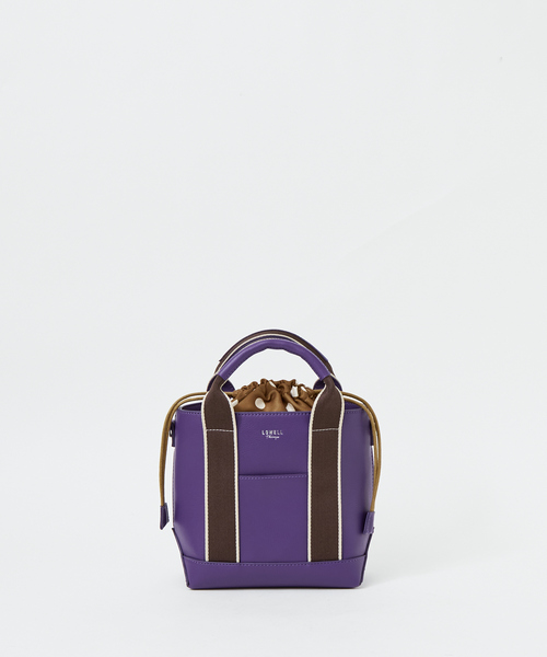 LOWELL things(ロウェル シングス)の「●ドット巾着付2WAYミニトートBAG(トートバッグ・レディース・ブラック/ベージュ/パープル・フリー)」の6枚目の写真