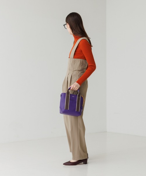 LOWELL things(ロウェル シングス)の「●ドット巾着付2WAYミニトートBAG(トートバッグ・レディース・ブラック/ベージュ/パープル・フリー)」の15枚目の写真
