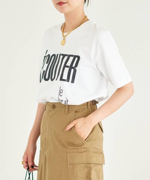 DEVASTEE pour IENA Tシャツ　ホワイト DEVASTEE pour IENA Tシャツ（Tシャツ／カットソー）｜IENA