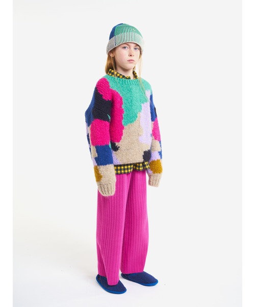 BOBO CHOSES（ボボショーズ）の「Color Stains intarsia jumper（ニット/セーター・キッズ・マルチ・6-7YEAR/8YEAR/4-5YEAR）」の3枚目の写真
