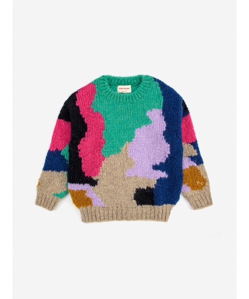 BOBO CHOSES（ボボショーズ）の「Color Stains intarsia jumper（ニット/セーター・キッズ・マルチ・6-7YEAR/8YEAR/4-5YEAR）」の6枚目の写真