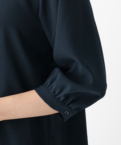 index（インデックス）の「◆ドットアソート チョウタイブラウス【WEB限定カラー・サイズ】（シャツ/ブラウス・レディース・ホワイト系3/グリーン/ネイビー/ホワイト系9・38/42/40/36）」の9枚目の写真