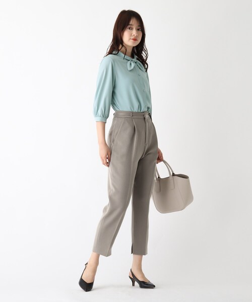 index（インデックス）の「◆ドットアソート チョウタイブラウス【WEB限定カラー・サイズ】（シャツ/ブラウス・レディース・ホワイト系3/グリーン/ネイビー/ホワイト系9・38/42/40/36）」の13枚目の写真