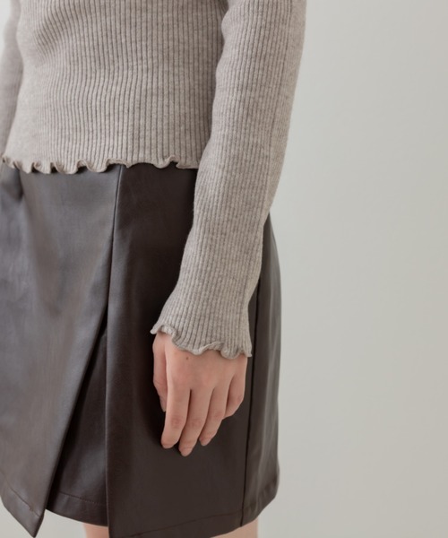 OLIVE des OLIVE（オリーブデオリーブ）の「着まわしリブタートルニット（ニット/セーター・レディース・ブラック/ブラウン/オフホワイト/ホワイト系その他・FREE）」の20枚目の写真