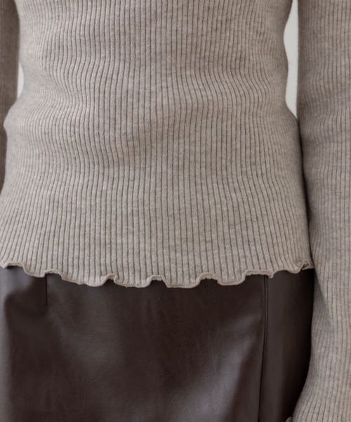 OLIVE des OLIVE（オリーブデオリーブ）の「着まわしリブタートルニット（ニット/セーター・レディース・ブラック/ブラウン/オフホワイト/ホワイト系その他・FREE）」の10枚目の写真