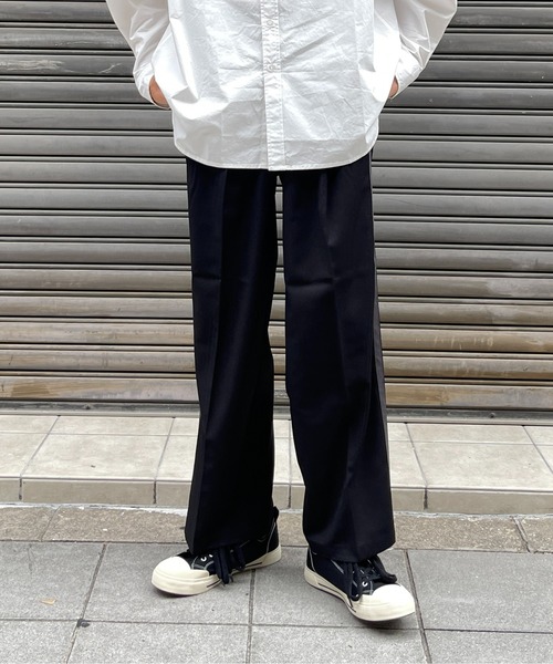 CPCM（シーピーシーエム）の「センタープレスラインパンツ（スラックス・メンズ・ブラック/ブラウン/グリーン・MEDIUM/LARGE）」の6枚目の写真