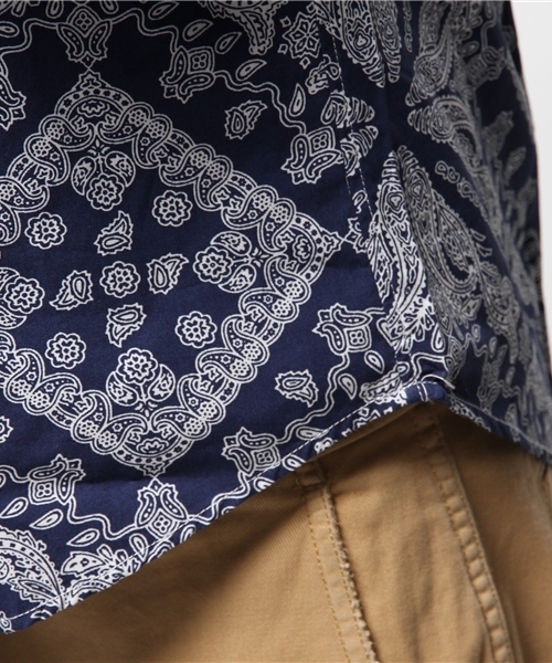 417 EDIFICE(フォーワンセブンエディフィス)の「◇ビッグペイズリー レギュラーカラーシャツ(シャツ/ブラウス・メンズ・ネイビー/ホワイト・SMALL/MEDIUM/LARGE)」の8枚目の写真