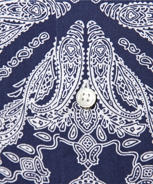 417 EDIFICE(フォーワンセブンエディフィス)の「◇ビッグペイズリー レギュラーカラーシャツ(シャツ/ブラウス・メンズ・ネイビー/ホワイト・SMALL/MEDIUM/LARGE)」の9枚目の写真