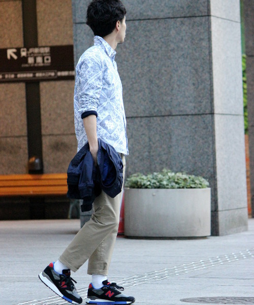 417 EDIFICE(フォーワンセブンエディフィス)の「◇ビッグペイズリー レギュラーカラーシャツ(シャツ/ブラウス・メンズ・ネイビー/ホワイト・SMALL/MEDIUM/LARGE)」の13枚目の写真