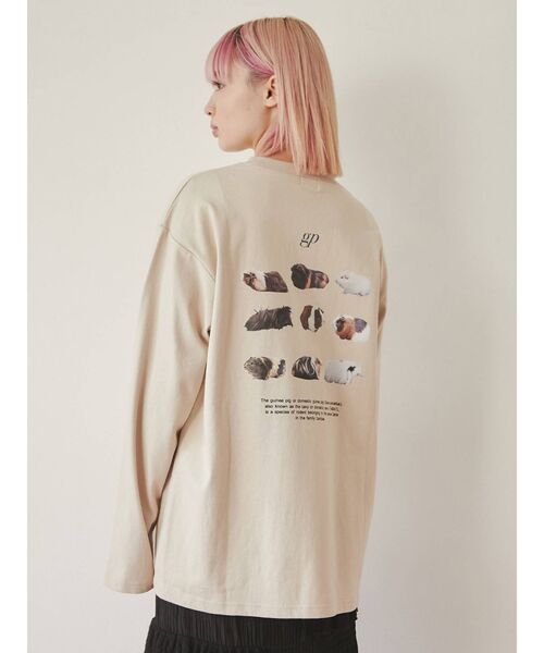 merry jenny（メリージェニー）の「molmotto long Tee（Tシャツ/カットソー・レディース・オフホワイト/ベージュ・FREE）」の8枚目の写真